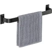 Unyqoos Stijlvolle zwarte handdoekhouder 40 cm voor badkamer en keuken