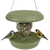 Unyqoos Weerbestendig vogelvoederhuisje met opvangbak voor mezenbollen en rattenveilig
