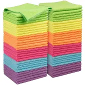 Unyqoos Set van 60 multifunctionele microvezeldoeken voor diverse schoonmaaktaken