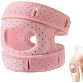 Unyqoos Verstelbare kniebrace met patella-gelpads voor sport en gewrichtsstabilisatie