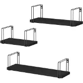 Unyqoos Stijlvolle Zwevende Wandplanken Set van 3 voor Elke Kamer