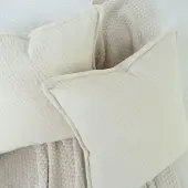 Unyqoos Set van twee zachte chenille kussenslopen voor een stijlvolle woonkamer