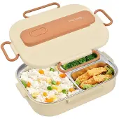 Unyqoos Ruime en veelzijdige bento lunchbox met lekvrij ontwerp en bestekset