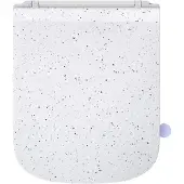 Unyqoos Rechthoekige toiletbril met softclose en marmerlook voor moderne badkamers