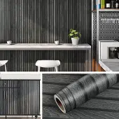 Unyqoos Zelfklevend waterdicht behang met 3D-houtlook voor diverse ruimtes