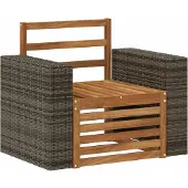 vidaXL Buiten Midden Sofa Naturel