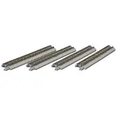 ROKUHAN Z rails (met ballastbed) 7297001 Rechte rails 110 mm 4 stuk(s)