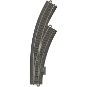 Märklin H0 C-rails (met ballastbed) 24672 Gebogen wissel, Rechts