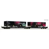 Roco 6600170 Containerwagen DC TX logistiek