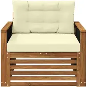 vidaXL Buiten Midden Sofa Naturel