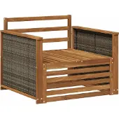 vidaXL Buiten Midden Sofa Naturel