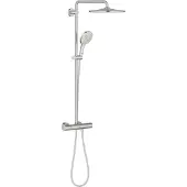 GROHE Rainshower SmartActive 310 douchesysteem rond thermostatisch hoofddouche Ø31cm en handdouche Ø13cm supersteel 26836dc0