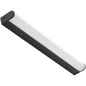 LINDBY Wandlamp Ulisan, zwart, Badkamer, Aluminium, Modern, Wandlamp