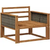 vidaXL Buiten Midden Sofa Massief Acacia Hout Naturel