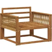 vidaXL Buiten Midden Sofa Naturel
