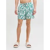 Jack & Jones Zwemshorts 'JPSTMaui' mintgroen / pastelgroen / wit