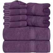 Unyqoos Luxueuze 8-delige Set Badtextiel voor Optimaal Comfort