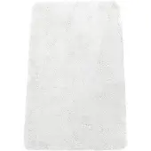 Unyqoos Witte rechthoekige badmat van chenille met antislip en absorberende eigenschappen