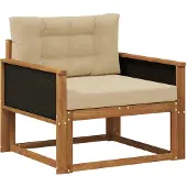 vidaXL Buiten Midden Sofa Naturel