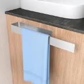 Unyqoos Zelfklevende handdoekhouder van metaal voor badkamer en keuken
