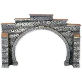 Noch 58052 PROFI plus H0 Tunnelportaal 2-sporig Hardschuim model, Geverfd