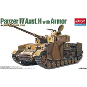 ACADEMY Modelbouwpakket Militaire voertuigen - 13233 Panzer IV Ausf. H met Pantser WWII - Duitse Tank Plastic - 1:35 - Modelbouw