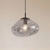 LINDBY Hanglampe , Lelia, dimbare, Grijs, Eetkamer, Glas, Designer