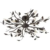 LINDBY Plafondlampe , Yos, dimbare, Zwart, Slaapkamer, Metaal, Florentijns