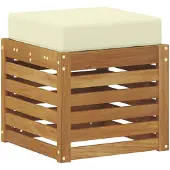 vidaXL Buitenstoolbank Massief Acacia Hout Naturel