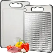 Unyqoos Dubbelzijdige krasbestendige snijplank met mesh-design voor keuken