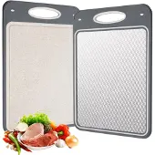 Unyqoos Dubbelzijdige keuken snijplank met antislip voor vlees en groenten