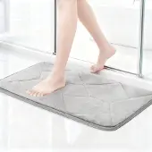 Unyqoos Zachte en absorberende antislip badmat voor badkamer en woonkamer