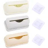 Unyqoos Set van drie wandgemonteerde afvalzakdispensers voor badkamer en keuken