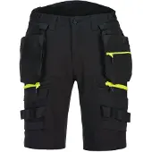 Portwest Korte werkbroek 4-way stretch DX444 48 / Zwart
