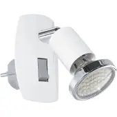 Eglo Witte stekkerspot Mini 4 met schakelaar