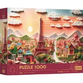 Trefl puzzel Parijs 3D-effect 1000 stukjes premium legpuzzel.