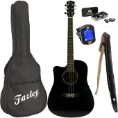Fazley W40-BK LH westerngitaar starterset