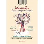Eenhoorn Poëziekaartenset 'Wees welkom boven op mijn beste hoed'