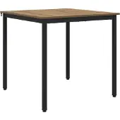 vidaXL Eettafels 80 x 80 x 75 cm Bewerkt hout Artisanaal eiken
