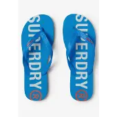 Superdry Teenslippers blauw / wit