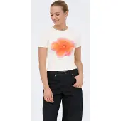 ONLY Shirt donkeroranje / lichtroze / offwhite
