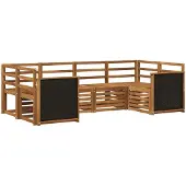 vidaXL Buiten bank set 5 st Naturel Massief Acacia Hout
