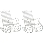CLP Smilla Set van 2 schommelstoelen wit