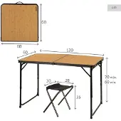 Aktive 63162 Vouwtafel Met Bankjesset
