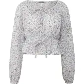 s.Oliver Blouse crème / lichtblauw / chocoladebruin / rosé
