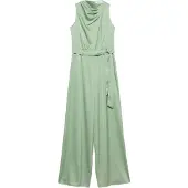 Comma Jumpsuit pastelgroen
