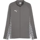 Puma Junior voetbaltrainingsjack grijs Sportvest Jongens/Meisjes Polyester Ronde hals - maat 128