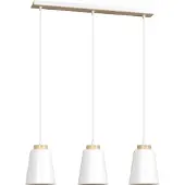 Emibig Hanglamp Bolero 3, dimbaar, wit / opaal, Woon-/ Eetkamer, metaal, Modern, hanglamp