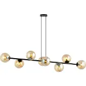 Emibig Hanglamp 8xE14 40W ROSSI 8 BL/MIEL (blauw/honingkleurig) 876/8