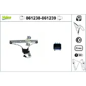 Valeo 861238 Raammechanisme
